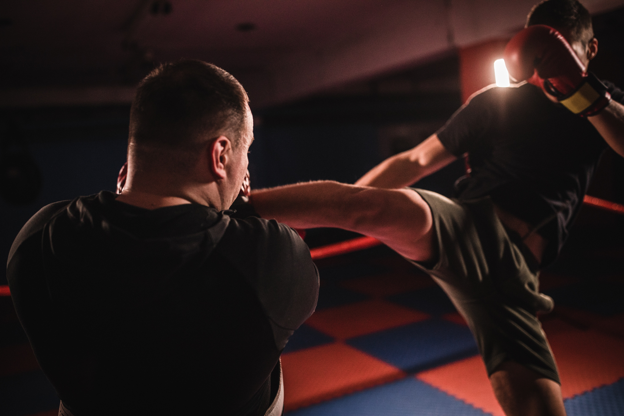 Kick box practice